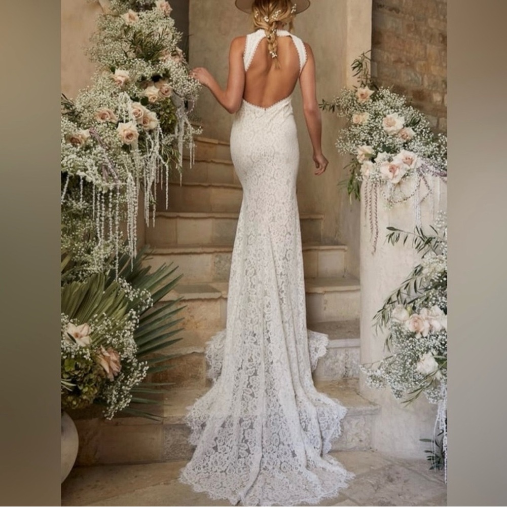 Lulus Elegant Lace Backless Dress - Picture 4 of 7